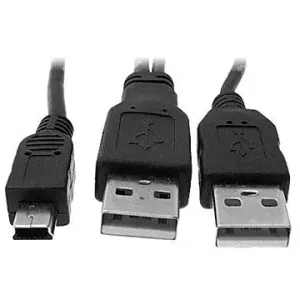 OEM 2x USB A -> MINI 5-pin, Y napájací, 0,6 m