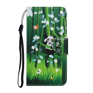 Detské knižkové puzdro Trendy Cross case Panda – Samsung Galaxy A12 / M12