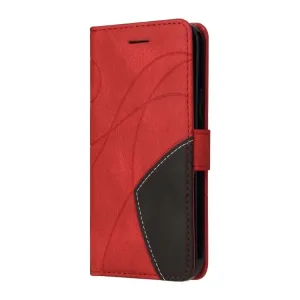 Knižkové puzdro Dual-color červené – Vivo Y21 / Y21s / Y33s