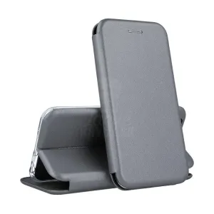 Peňaženkové puzdro Elegance sivé – Samsung Galaxy A12 / M12