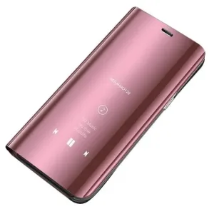 Priehľadný Kryt Clear View Case Ružový – Xiaomi Poco F3
