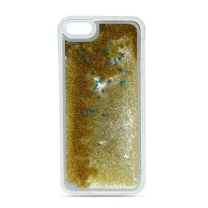 Silikónový kryt Liquid Glitter zlatý – Motorola Moto G7 Play