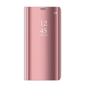 OEM Clear view ružové púzdro na telefon Samsung Galaxy A13 5G