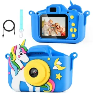 OEM Digitálny detský fotoaparát s funkciou kamery, modrý