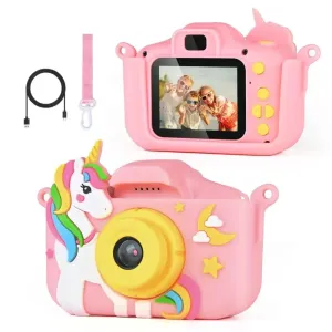 OEM Digitálny detský fotoaparát s funkciou kamery, ružový
