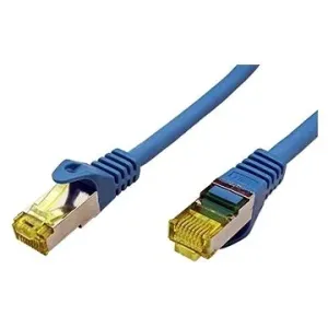 OEM S/FTP patchkabel Cat 7, s konektormi RJ45, LSOH, 0.25 m, modrý
