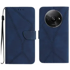 Peňaženkové puzdro Embossing Pattern Stitchy case modré – Xiaomi Redmi A3