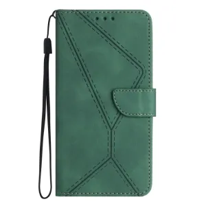 Peňaženkové puzdro Embossing Pattern Stitchy case zelené – Oppo A38