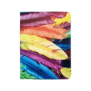 Univerzálne knižkové puzdro Colour Feather pre tablet so 7 - 8 palcovým displejom