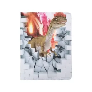 Univerzálne knižkové puzdro Dinosaur pre tablet so 7 - 8 palcovým displejom