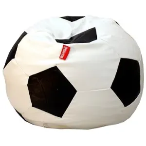 Sedací vak futbalová lopta 90 cm, biela / čierna