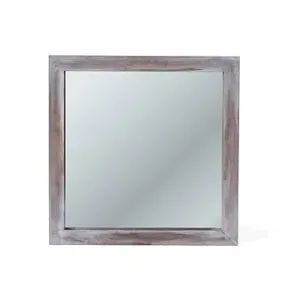 Nástenné zrkadlo DIA, hnedé