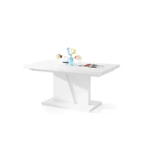 Konferenčný stolík rozkladací Davin (biela) #6690252