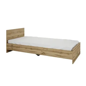 Drevená posteľ Arkadia 90x200 cm, dub dakota, bez matraca #6858779