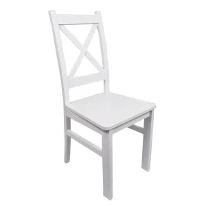 Jedálenská stolička Kasper (biela) #6772778