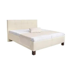 Čalúnená postel Mary 160x200, béžová, bez matraca
