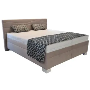 Čalúnená posteľ Windsor 160x200, béžová, vrátane matraca