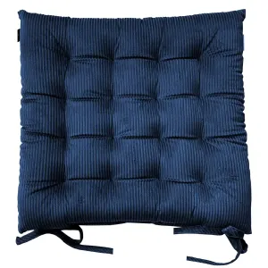 Modrý podsedák na stoličku CASUAL OLA 43x43x5 cm