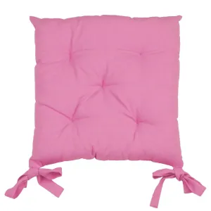 Ružový podsedák na stoličku TEREZA 40x40x3 cm