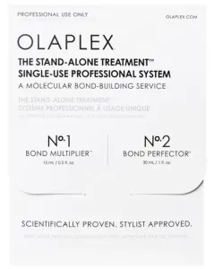 Olaplex The Stand-Alone Treatment Single Use Professional System farba na vlasy vyvíjač Bond Multiplier No. 1 15 ml + maska Bond Perfector No. 2 30 ml