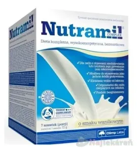 NUTRAMIL COMPLEX Vanilka kompletná výživa, vrecúška 7x72 g (504 g)