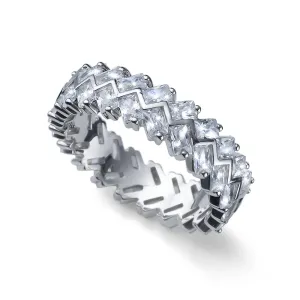 Oliver Weber Originálne strieborný prsteň s kryštálmi Legend 63260 61 mm
