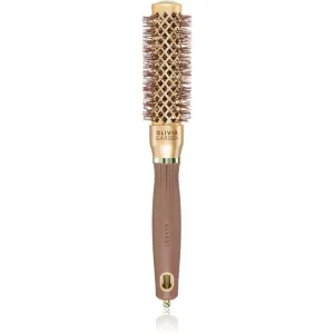Olivia Garden Expert Blowout Shine Round Brush Wavy Bristles Gold & Brown 25 mm kefa na vlasy