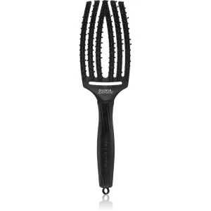 Olivia Garden Fingerbrush Double Bristles plochá kefa pre jednoduché rozčesávanie vlasov 1 ks