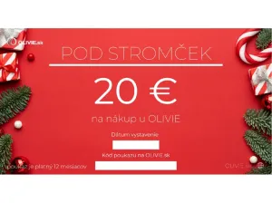 OLÍVIA Elektronický darčekový poukaz POD STROMČEK Hodnota: 20 €