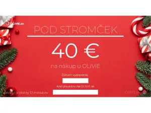 OLÍVIA Elektronický darčekový poukaz POD STROMČEK Hodnota: 40 €