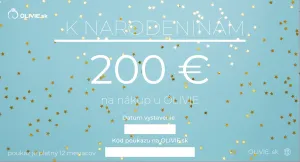 OLIVIE Elektronický darčekový poukaz K NARODENINÁM Hodnota: 200 €
