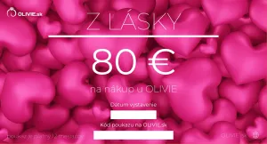 OLIVIE Elektronický darčekový poukaz Z LÁSKY Hodnota: 80 €