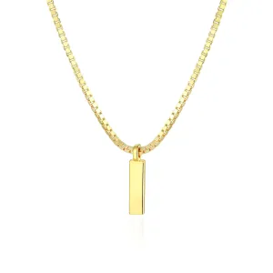 OLIVIE Strieborný náhrdelník 45+5cm BOX GOLD 8069 Ag 925; ≤7 g