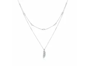 OLIVIE Strieborný náhrdelník PIERKO 5154 Ag 925; ≤2,4 g