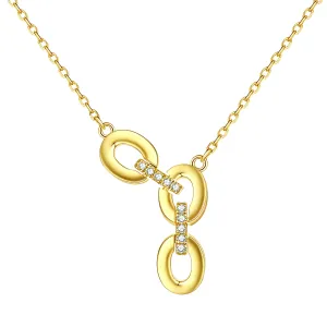 OLIVIE Strieborný náhrdelník REŤAZ GOLD 7991 Ag 925; ≤3,4 g
