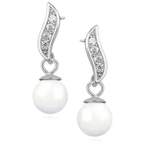 OLIVIE Strieborné perlové náušnice 3957 Ag 925; ≤1,6 g