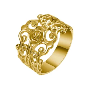 OLIVIE FILIGRÁN strieborný prsteň 4300 Veľkosť prsteňov: 6 (EÚ: 51 – 53), Farba: Zlatá Ag 925; ≤3,4 g