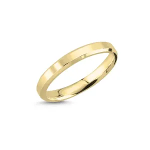 OLIVIE Snubný strieborný plochý prsteň GOLD 7674 Veľkosť prsteňov: 6 (EÚ: 51 – 53) Ag 925; ≤2,3 g