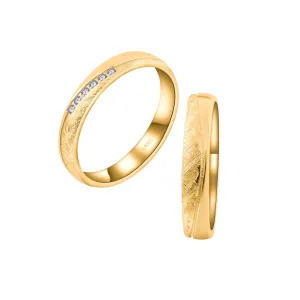 OLIVIE Snubný strieborný prsteň DUET GOLD 7477 Veľkosť prsteňov: 11 (EÚ: 65-67), Pohlavie: Pánske Ag 925; ≤2,5 g