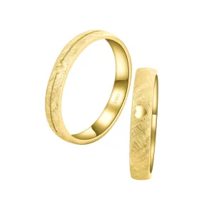 OLIVIE Snubný strieborný prsteň TLKOT SRDCA GOLD 7480 Veľkosť prsteňov: 7 (EÚ: 54-56), Pohlavie: Dámske Ag 925; ≤2,2 g