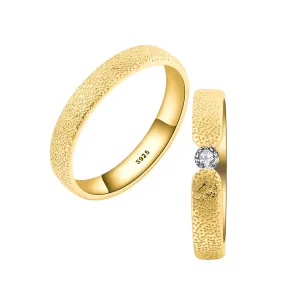 OLIVIE Snubný strieborný prsteň SILVERBOND GOLD 7479 Veľkosť prsteňov: 10 (EÚ: 62-64), Pohlavie: Pánske Ag 925; ≤2,3 g