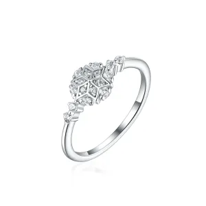 OLIVIE Strieborný prsteň SNEHOVÁ VLOČKA 8055 Veľkosť prsteňov: 10 (EÚ: 62-64) Ag 925; ≤1,6 g
