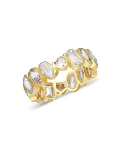OLIVIE Strieborný prsteň GOLD 7225 Veľkosť prsteňov: 8 (EÚ: 57 – 58) Ag 925; ≤3,3 g