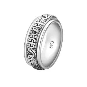 OLIVIE Strieborný prsteň OBRUČ S PÁSKOM 5882 Veľkosť prsteňov: 11 (EÚ: 65-67) Ag 925; ≤5,6 g