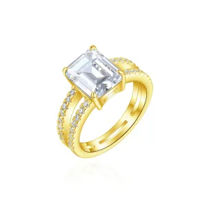 OLIVIE Strieborný prsteň VIVIEN GOLD 8448 Veľkosť prsteňov: 10 (EÚ: 62-64) Ag 925; ≤4,6 g