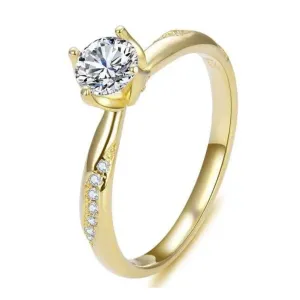 OLIVIE Strieborný zásnubný prsteň MAGIC GOLD 7168 Veľkosť prsteňov: 7 (EÚ: 54-56) Ag 925; ≤2 g