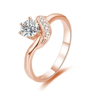 OLIVIE Strieborný zásnubný prsteň ROSE 4334 Veľkosť prsteňov: 8 (EÚ: 57 – 58) Ag 925; ≤2,2 g