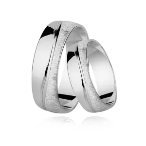OLÍVIA Snubný prsteň SATIN 2200 Veľkosť prsteňov: 7 (EÚ: 54-56) Ag 925; ≤2,6 g