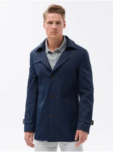 Kabáty pre mužov Ombre Clothing - tmavomodrá #6485114