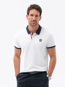 Ombre Men's polo shirt with contrasting elements #6940131